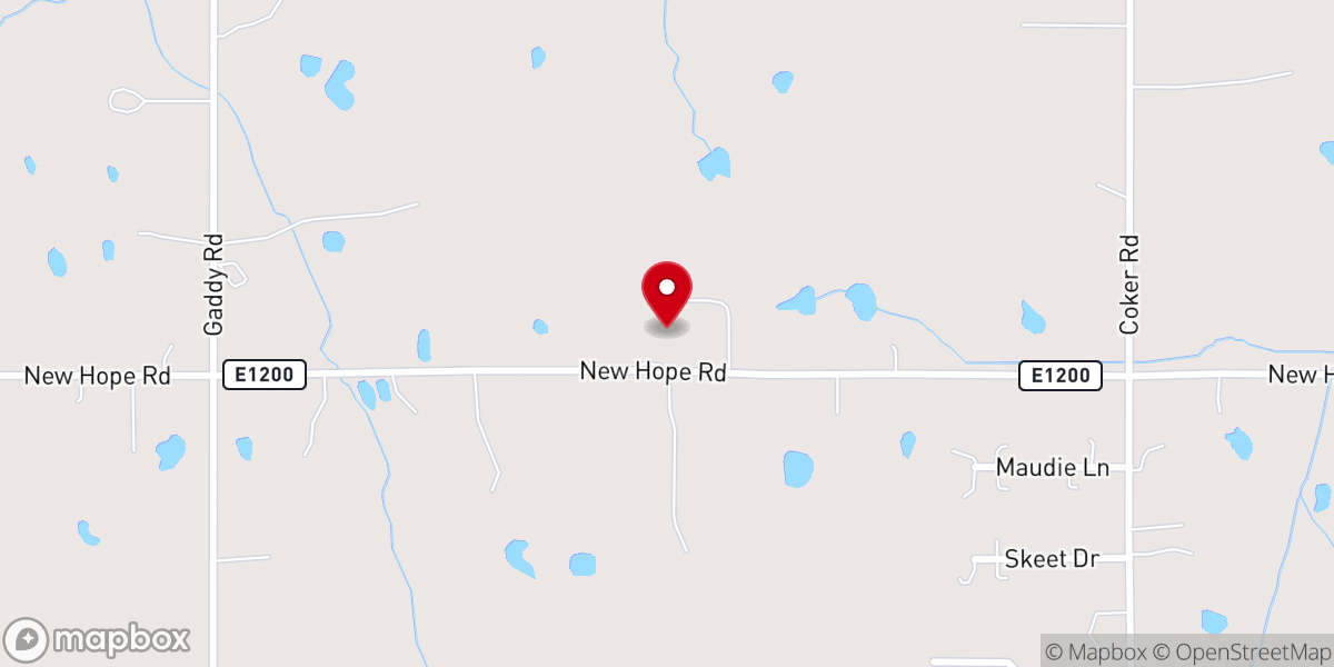 Map showing location of Honor Academy at New Hope