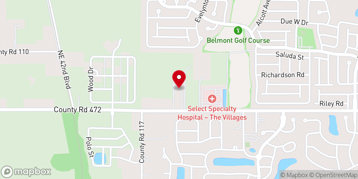 Map showing location of Amazing Grace Lutheran Church