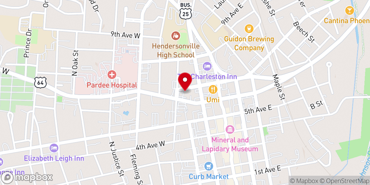 Map showing location of Immaculate Conception Catholic Church