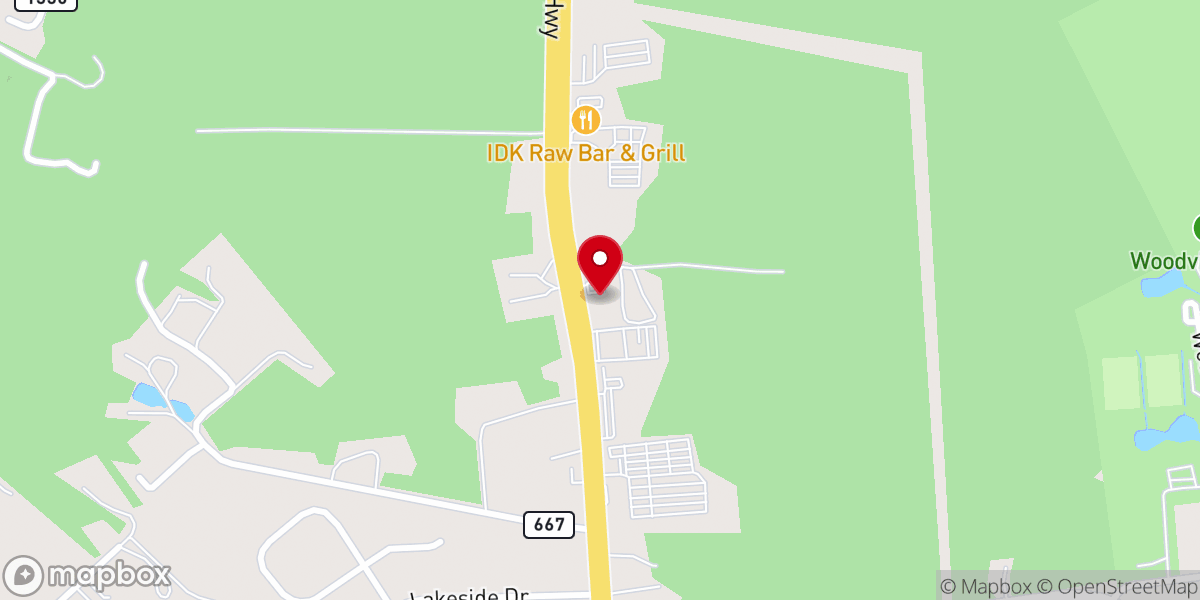 Map showing location of First Baptist Church, Ordinary