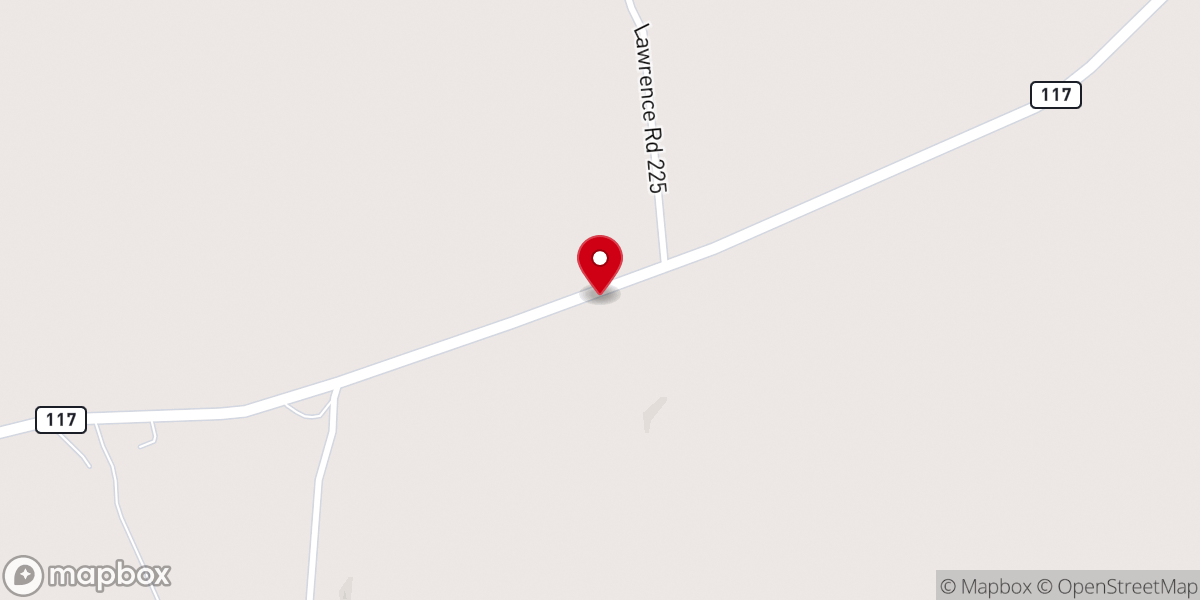 Map showing location of Jackson Farm