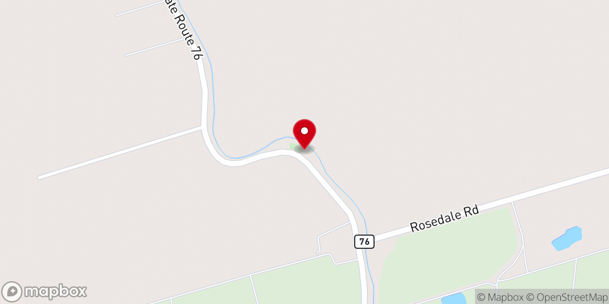 Map showing location of Shiloh United Methodist Church