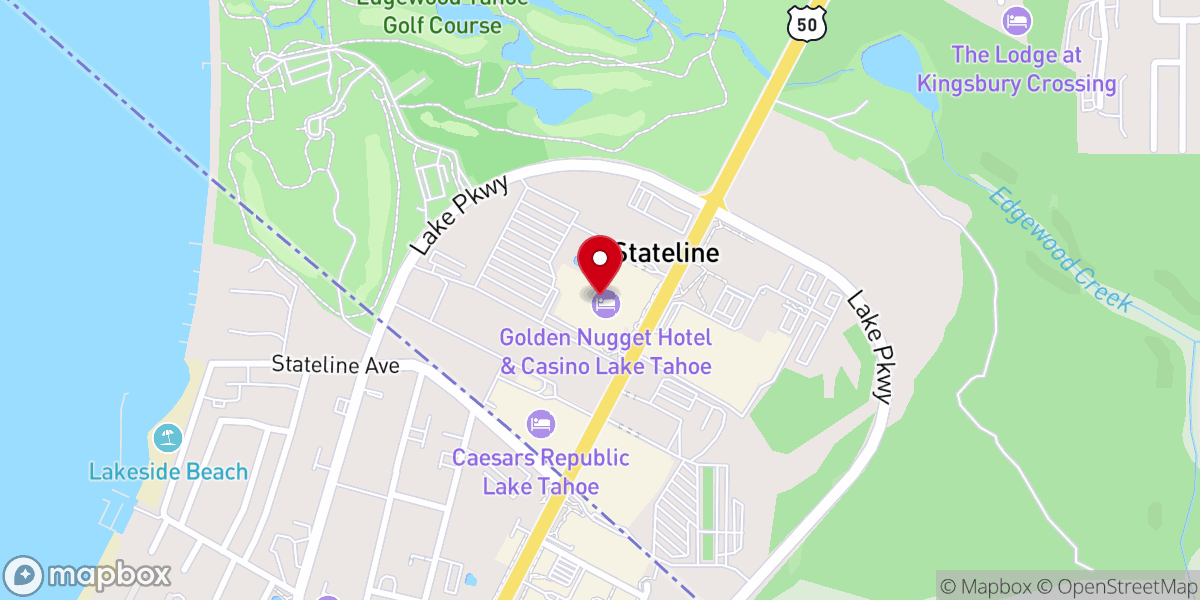 Map showing location of La Bella Blu Lago Wedding Chapel
