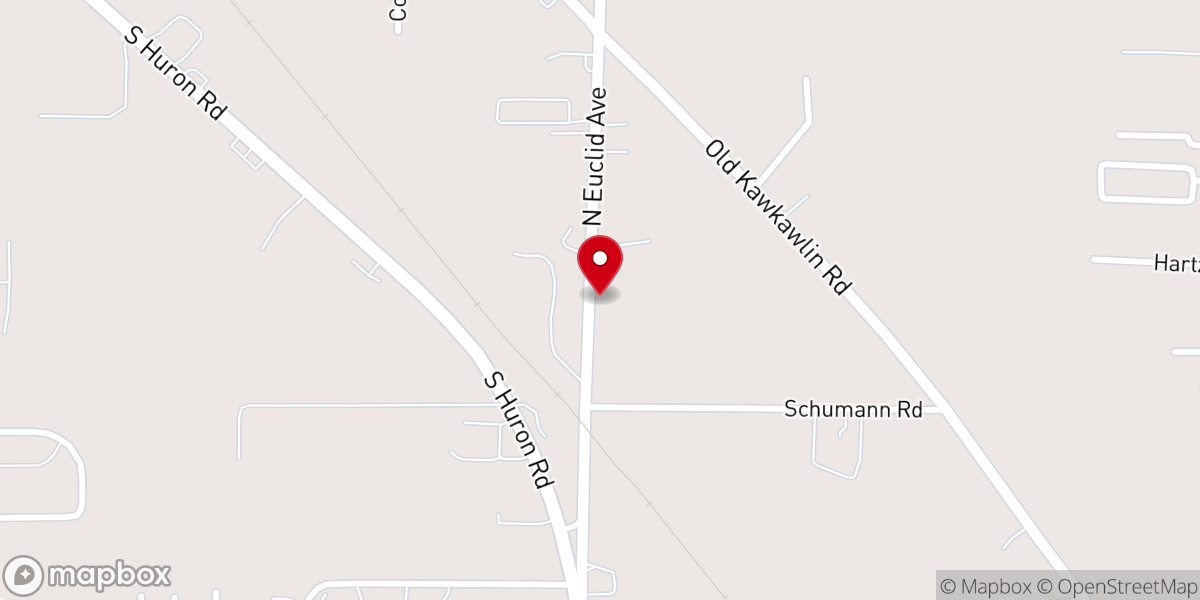Map showing location of Cornerstone Baptist Church