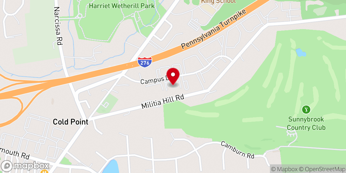 Map showing location of Christ Life Church
