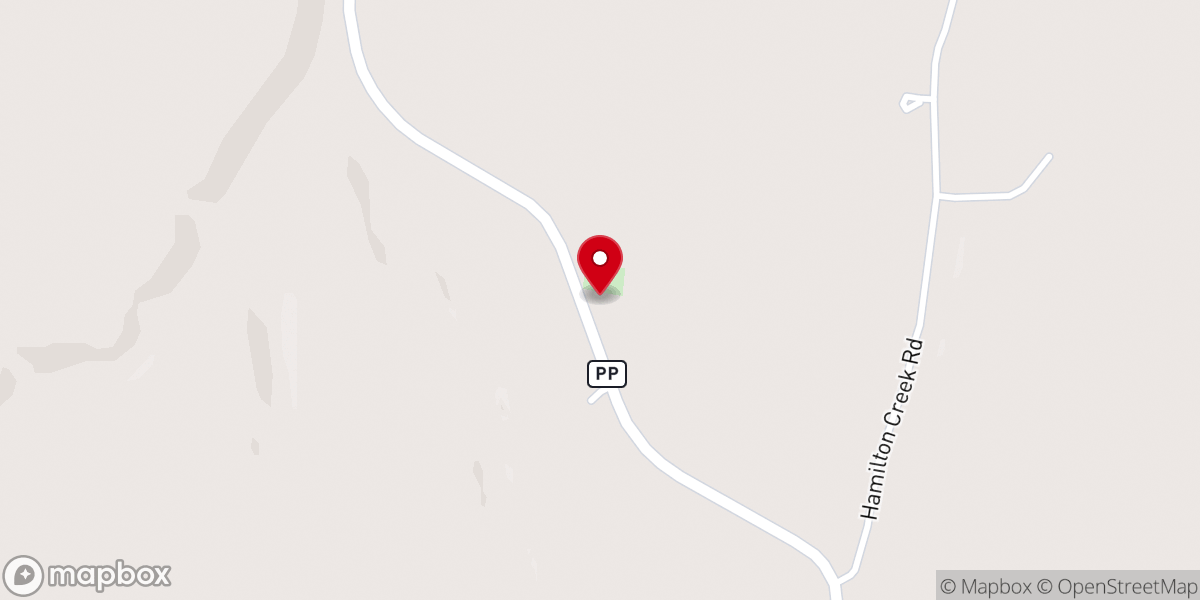 Map showing location of Providence Freewill Baptist Church