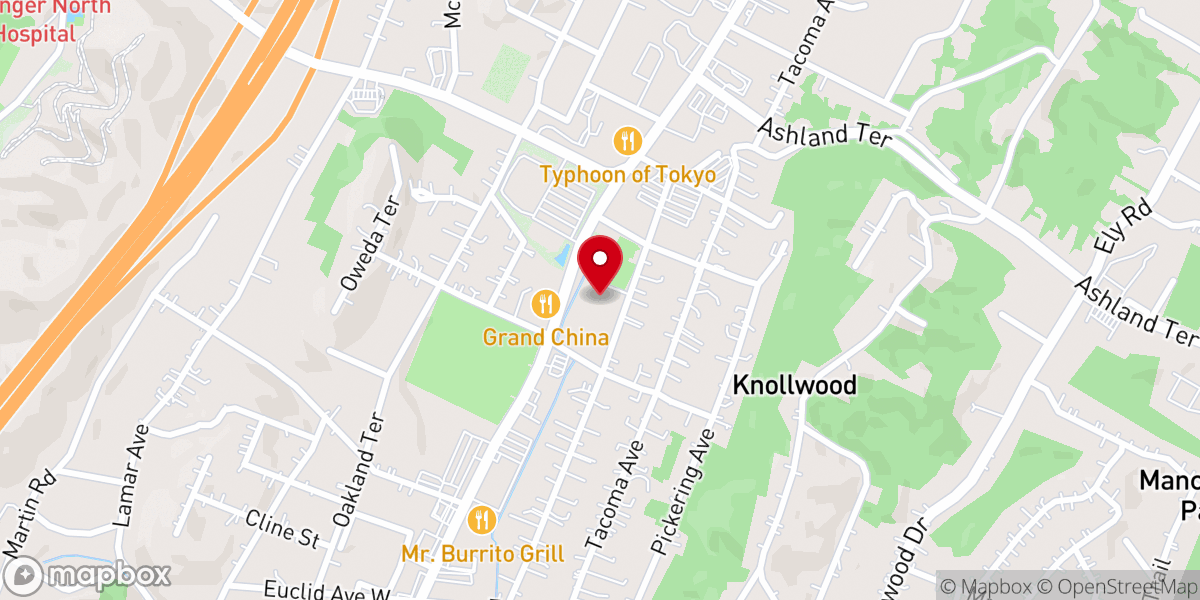 Map showing location of Mission Red Bank