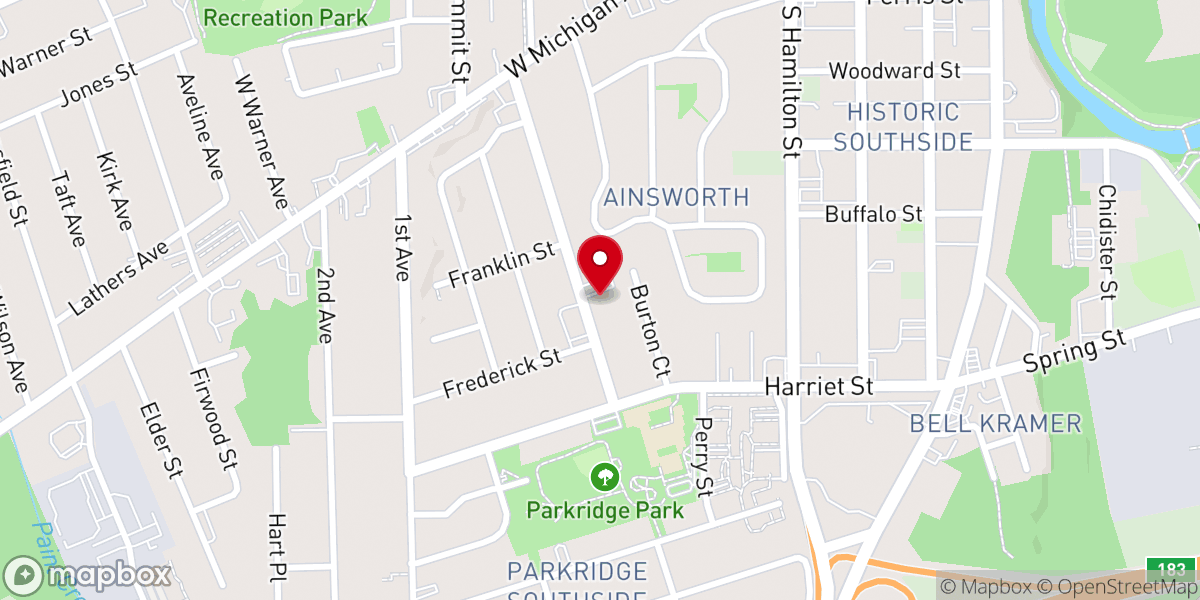 Map showing location of Metropolitan Memorial Baptist