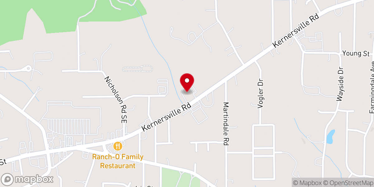Map showing location of Parkview Church of God