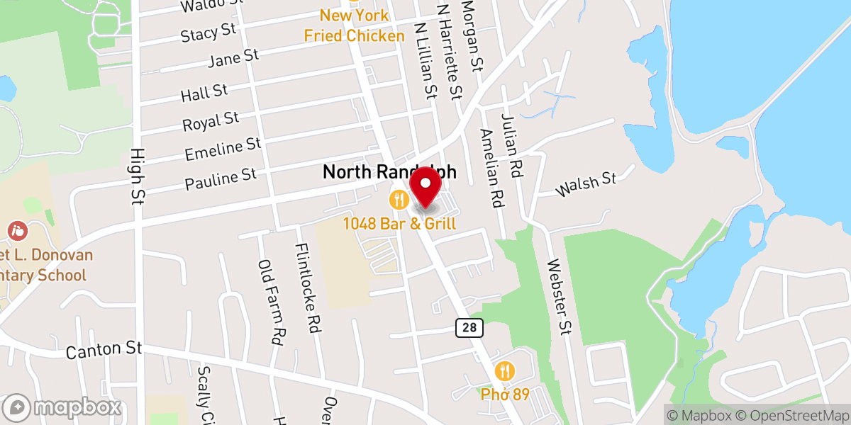 Map showing location of St. Bernadette Catholic Church