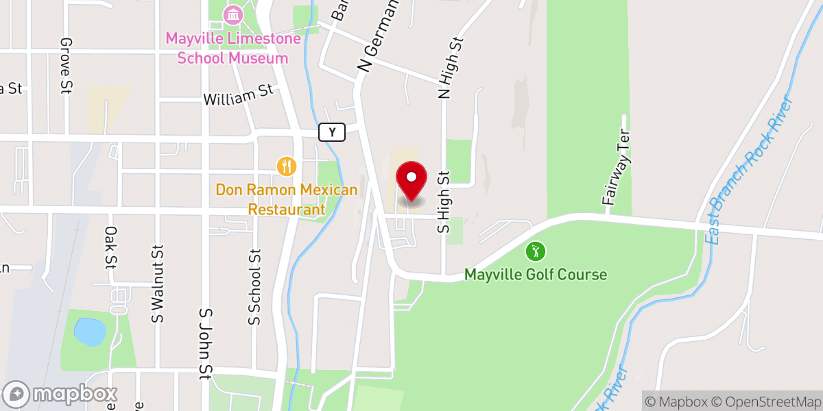 Map showing location of St Mary's School