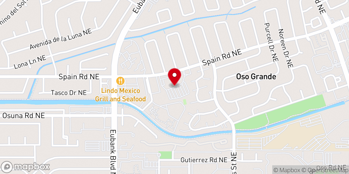 Map showing location of Faith Lutheran Church