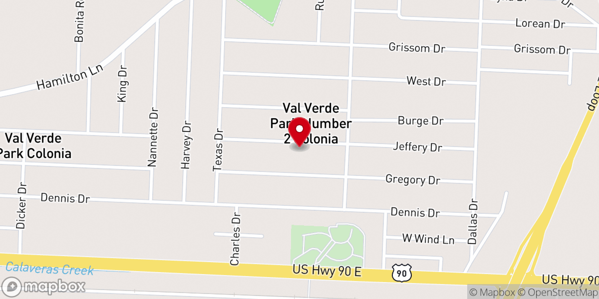 Map showing location of Capilla de Juan Diego