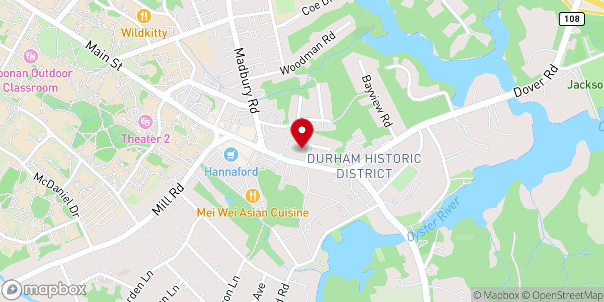 Map showing location of St. George Episcopal Church