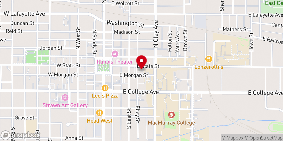 Map showing location of Centenary United Methodist Church