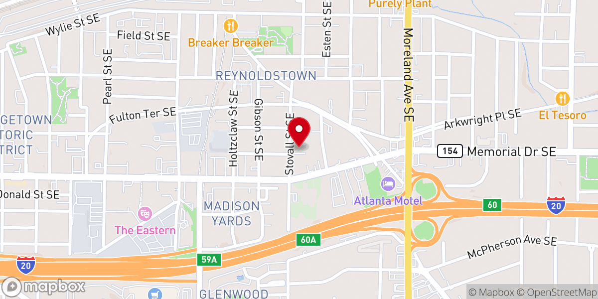 Map showing location of Second Mt Vernon Baptist
