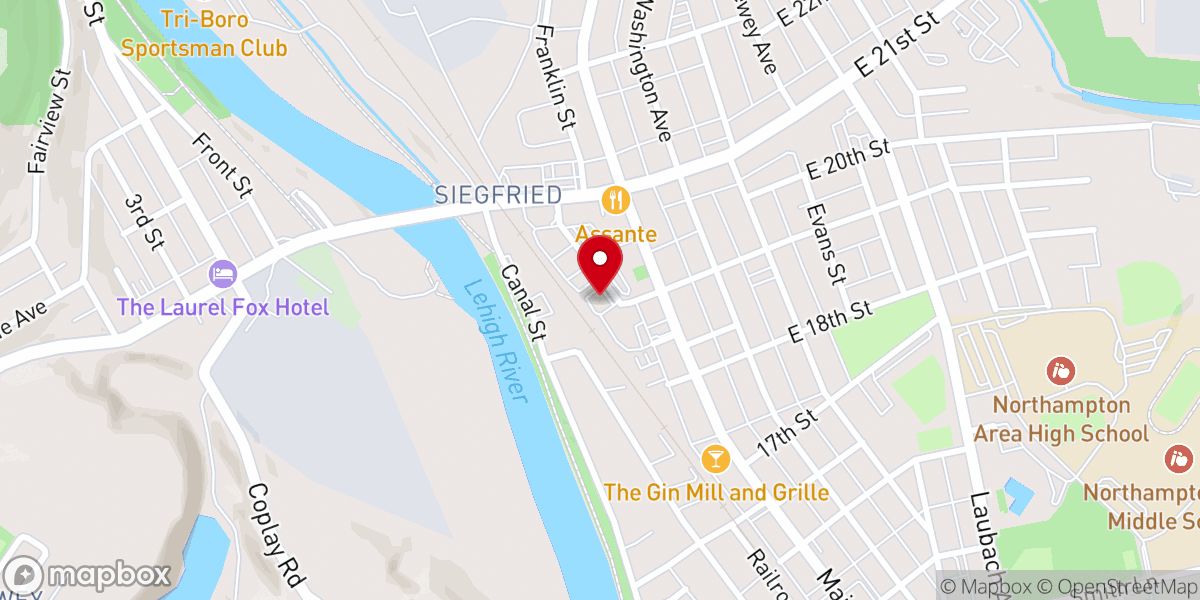 Map showing location of Northampton Jewelry