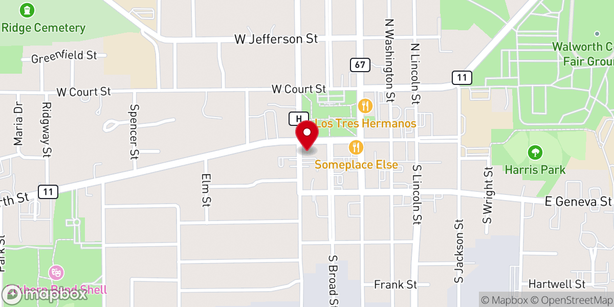 Map showing location of St Patrick's Catholic Church