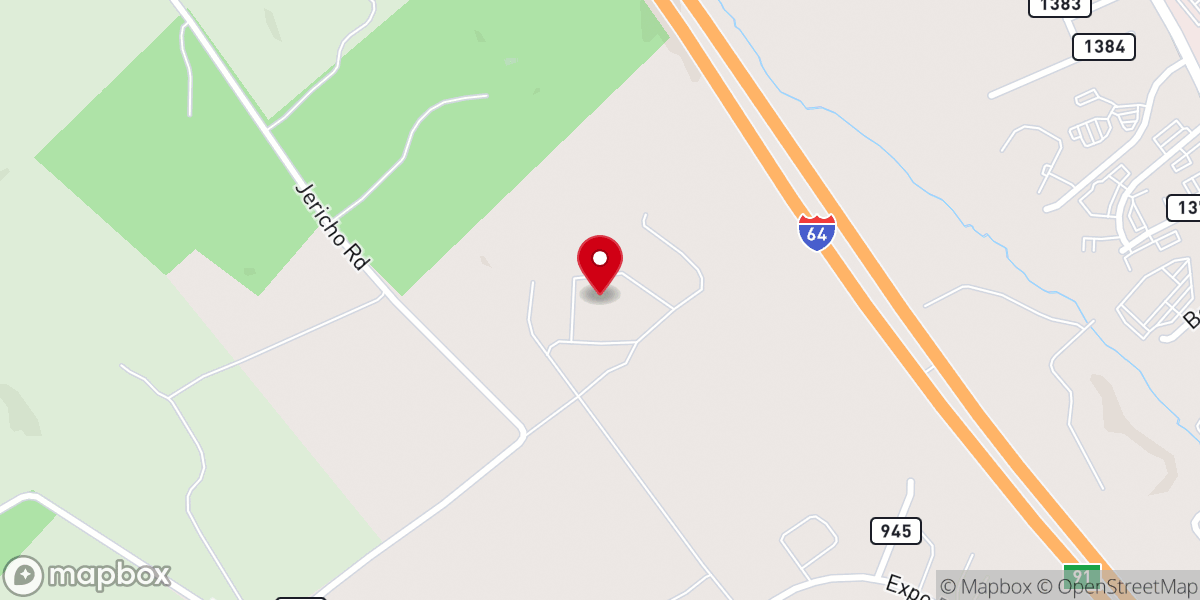 Map showing location of Fishersville Antiques Expo