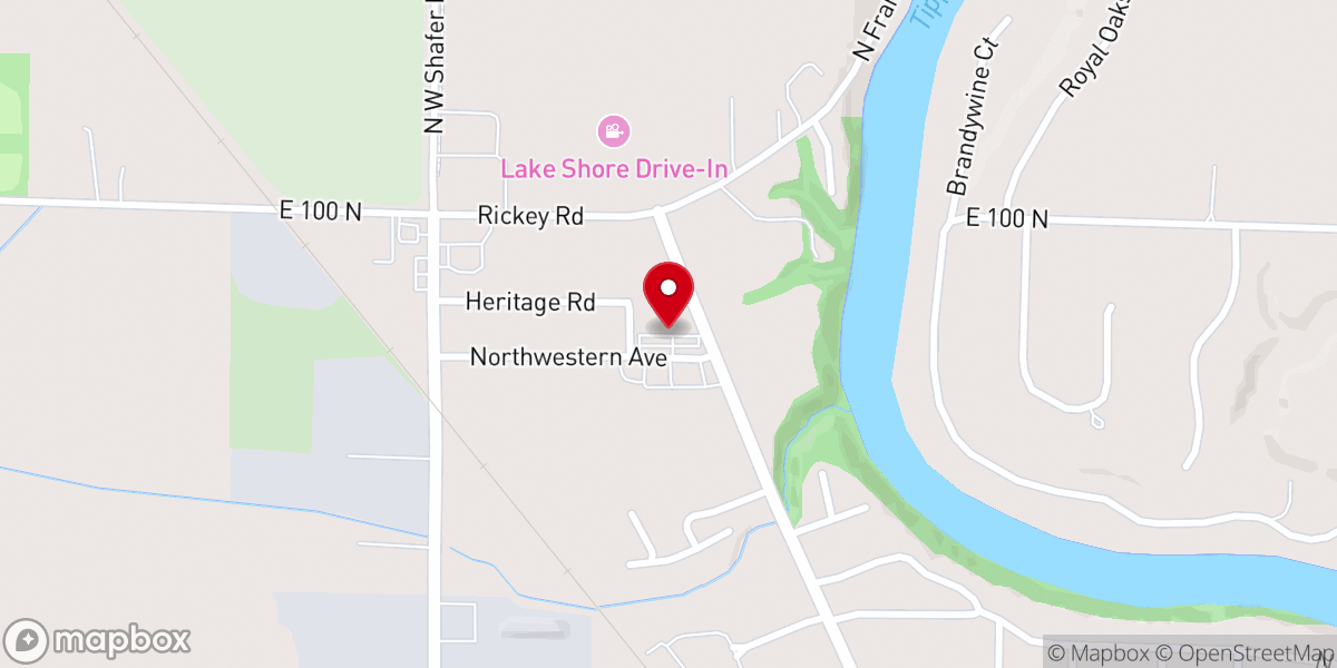 Map showing location of Sovereign Grace Bible Church