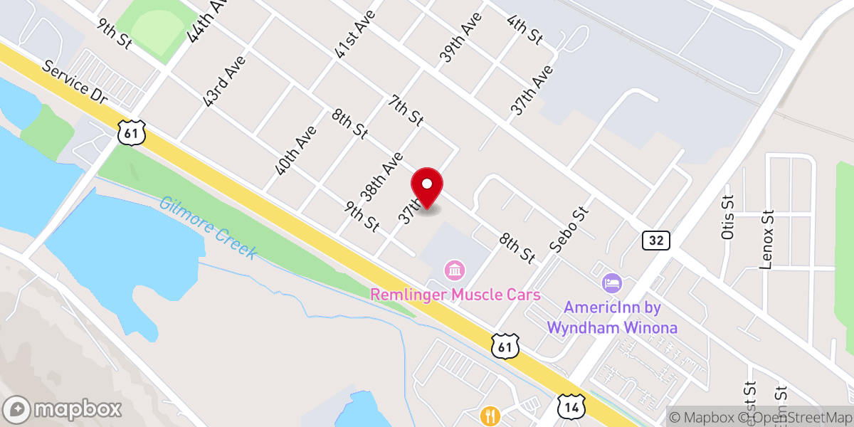 Map showing location of Goodview Trinity Lutheran Church (WELS)