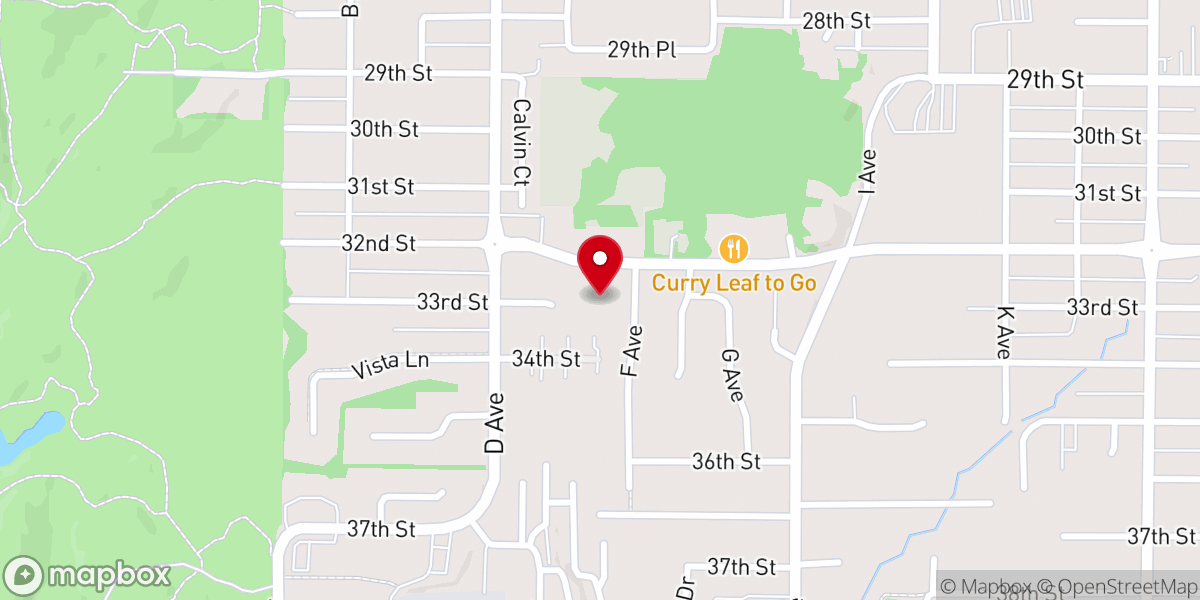 Map showing location of Fidalgo Island Church of Christ