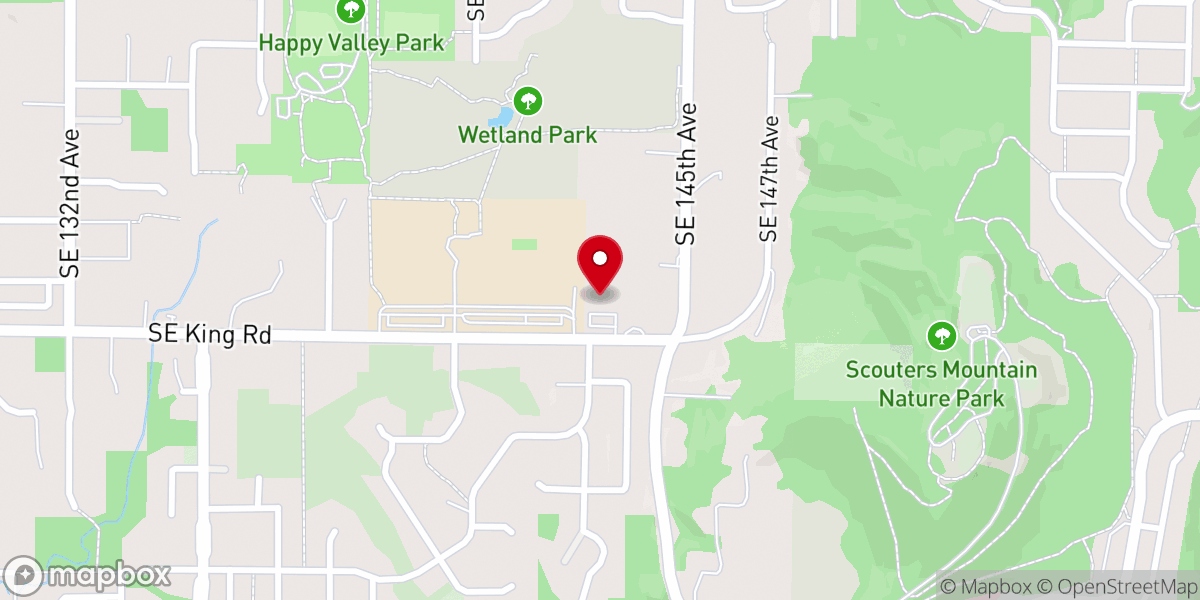 Map showing location of Happy Valley Baptist Church