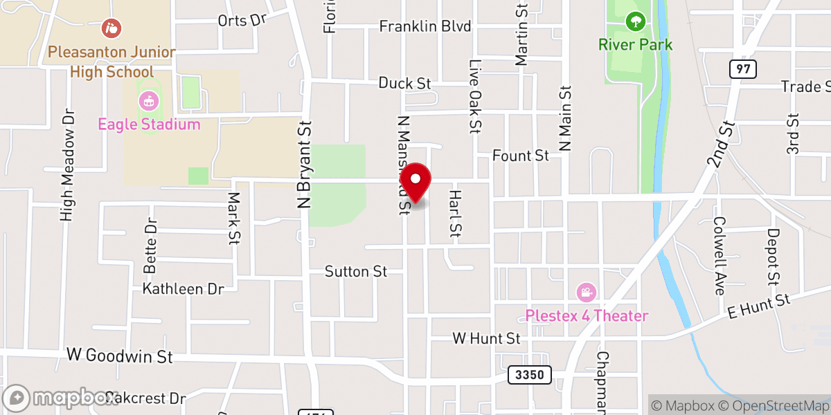 Map showing location of Templo Emanuel