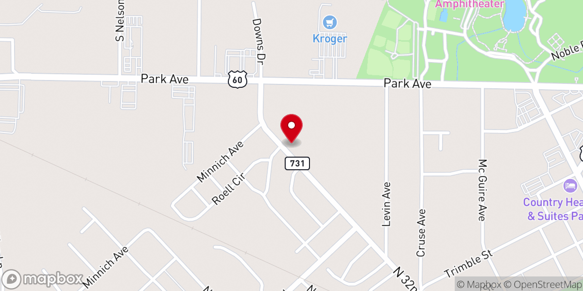 Map showing location of 32nd Street church of Christ