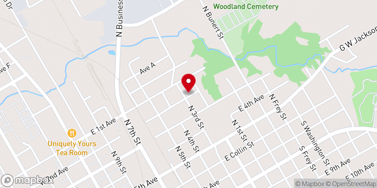 Map showing location of Kelly's Temple Church of God