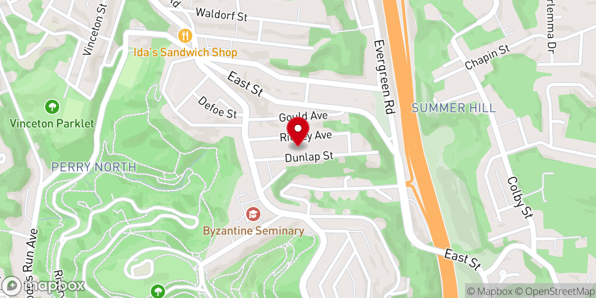 Map showing location of Hope Christian Fellowship