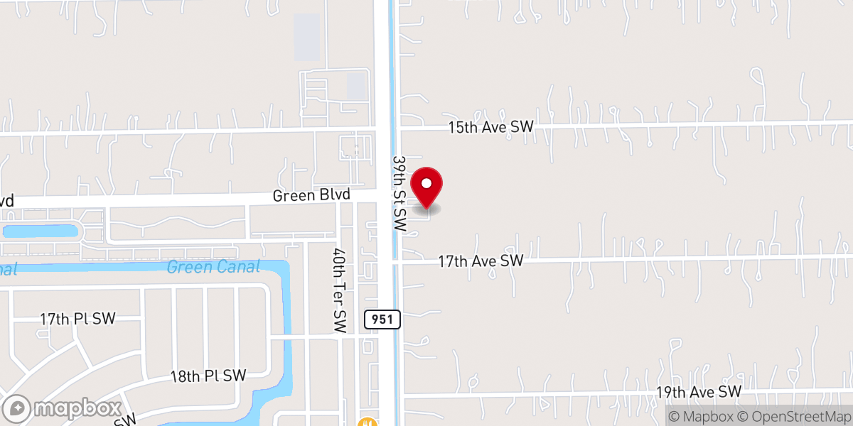 Map showing location of Unity Faith Missionary Baptist Church