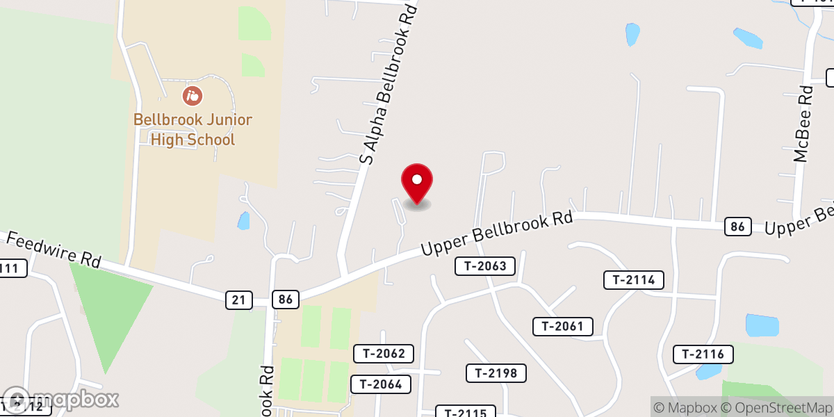 Map showing location of Christ's Church