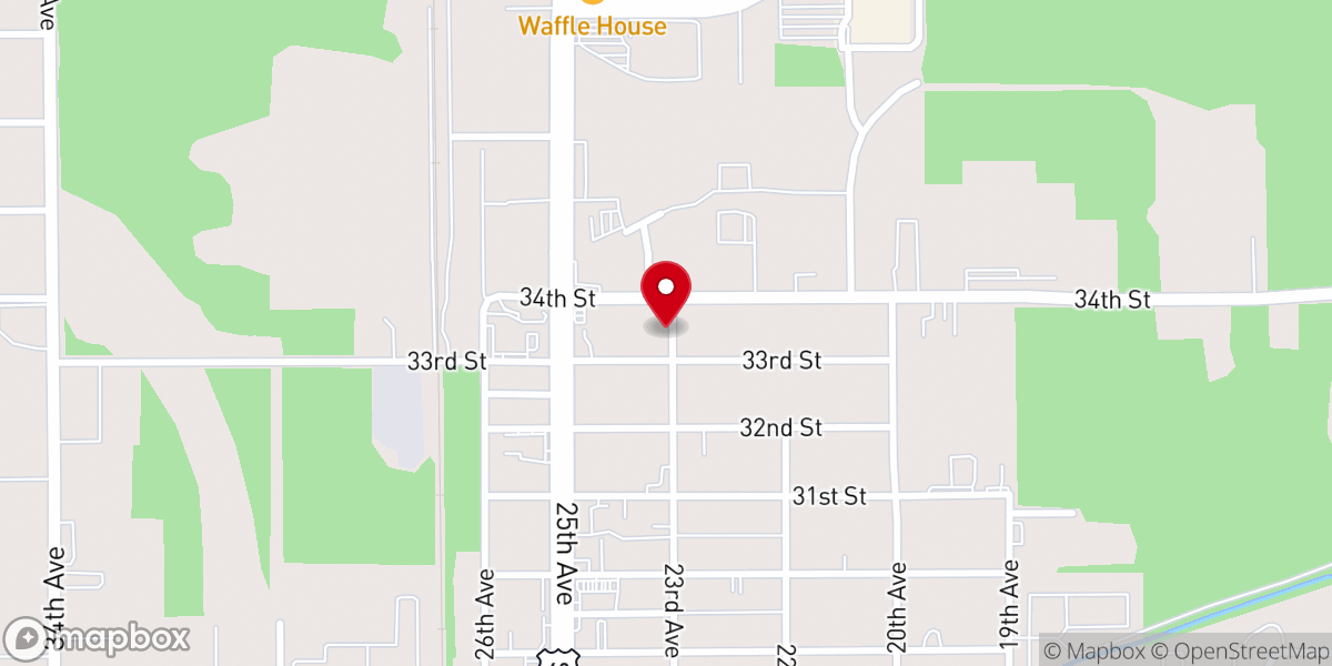 Map showing location of New Jerusalem Missionary Baptist Church