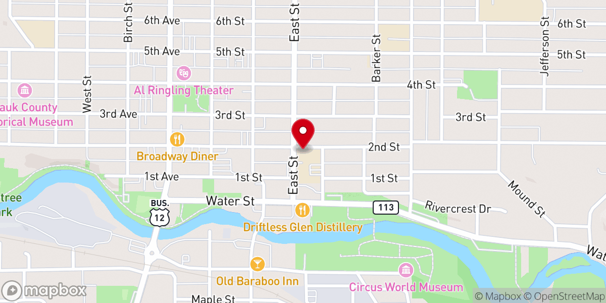 Map showing location of Faith Formation Office