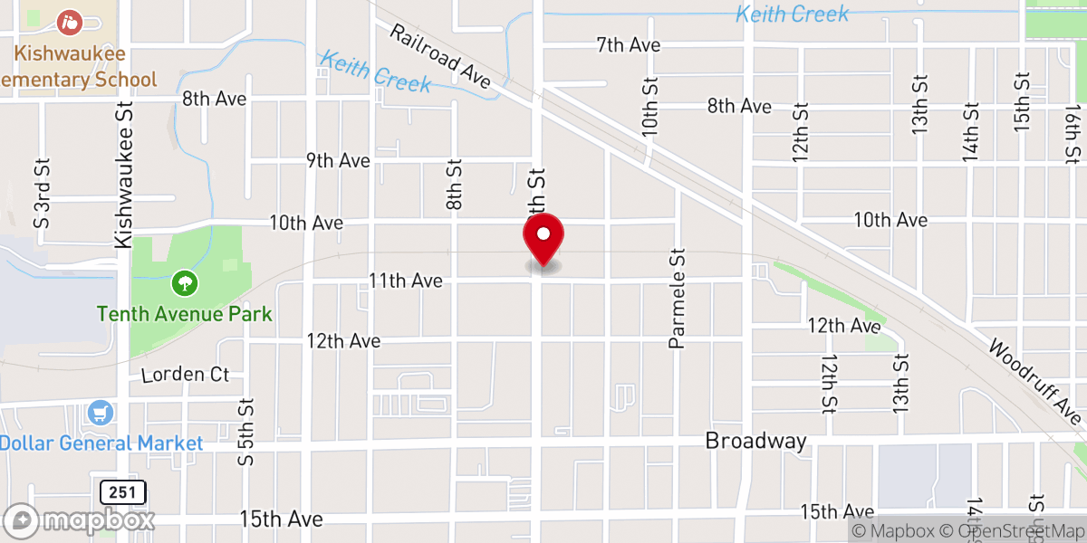 Map showing location of Philadelphia Ministries-hope for the Nations