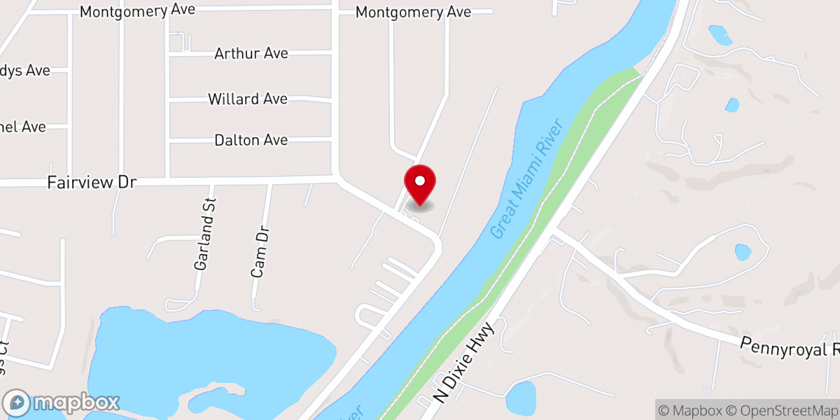 Map showing location of Cross & Crown Christian Asmbly