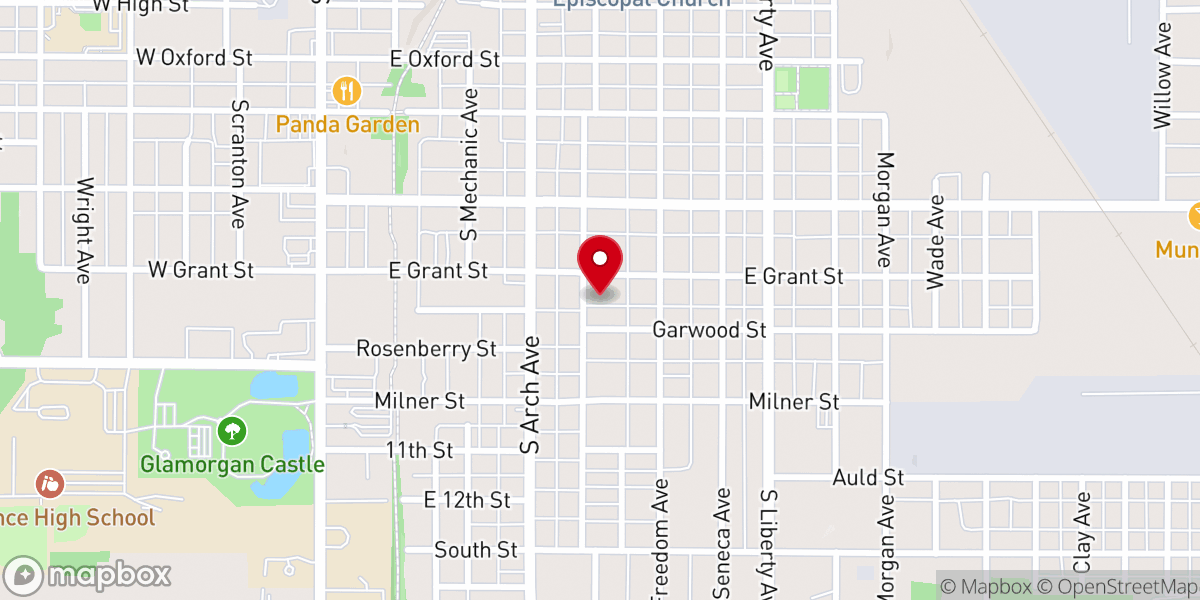 Map showing location of St. Theodore Romanian Catholic Church