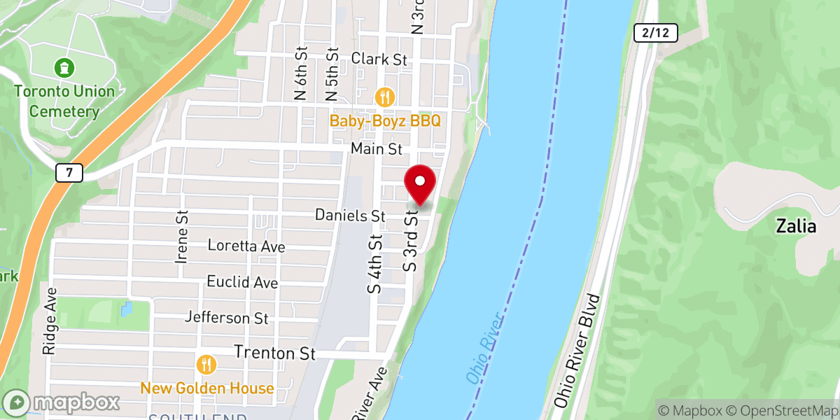 Map showing location of Toronto Wesleyan Church