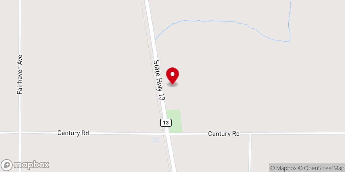 Map showing location of Spencer church of Christ