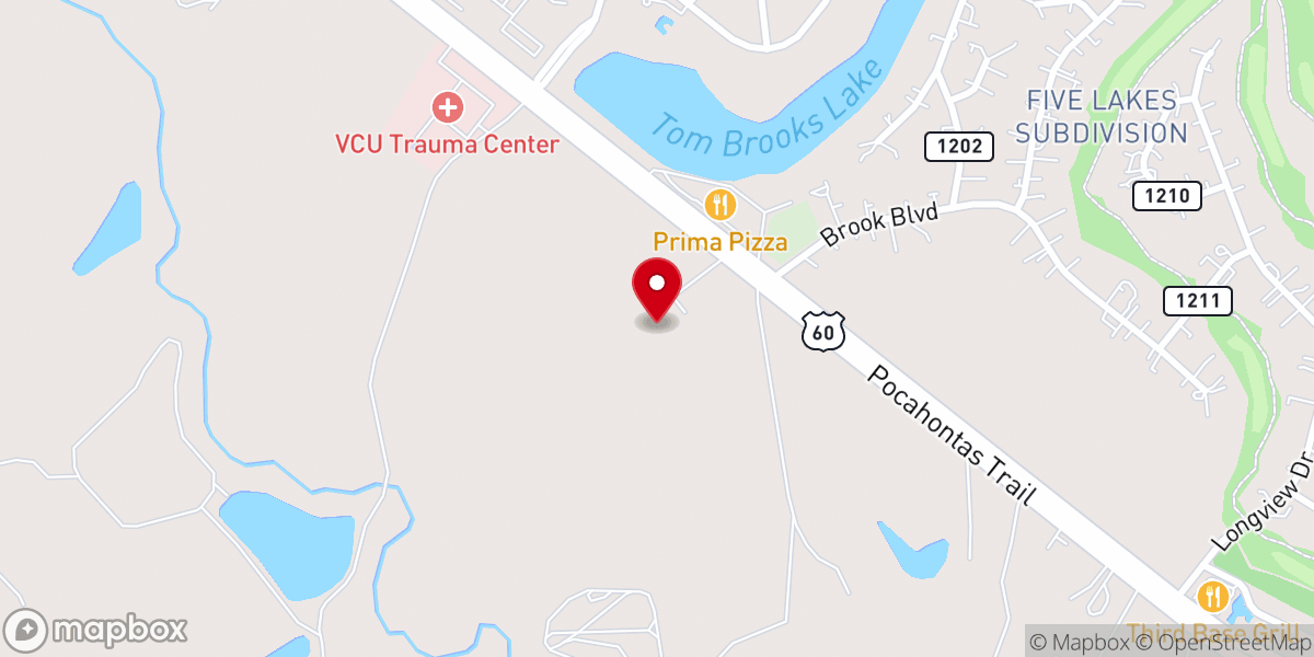 Map showing location of St Elizabeth Ann Seton