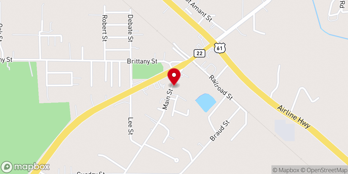 Map showing location of Liberty Community Fellowship