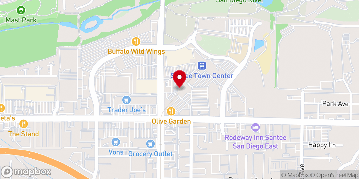 Map showing location of Broken Yolk Cafe