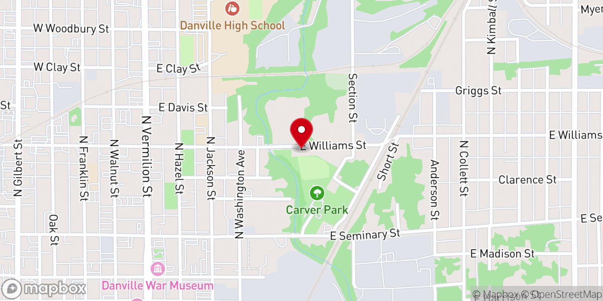 Map showing location of Union Baptist Church