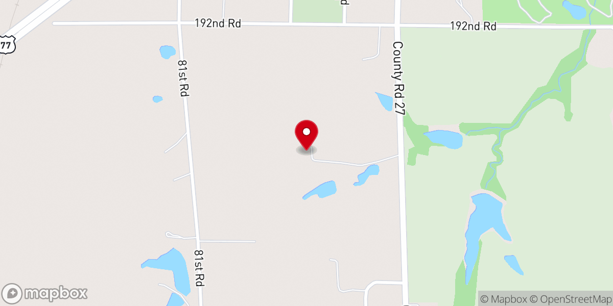 Map showing location of The Farm at Quail Valley