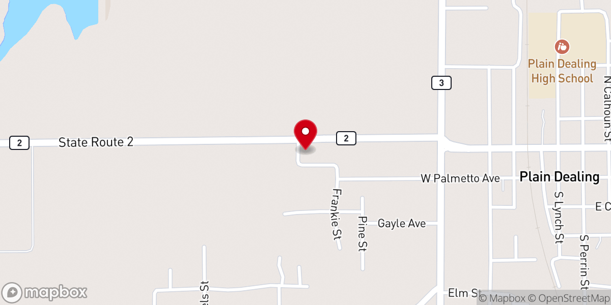 Map showing location of Bossier Parish Fire District #7