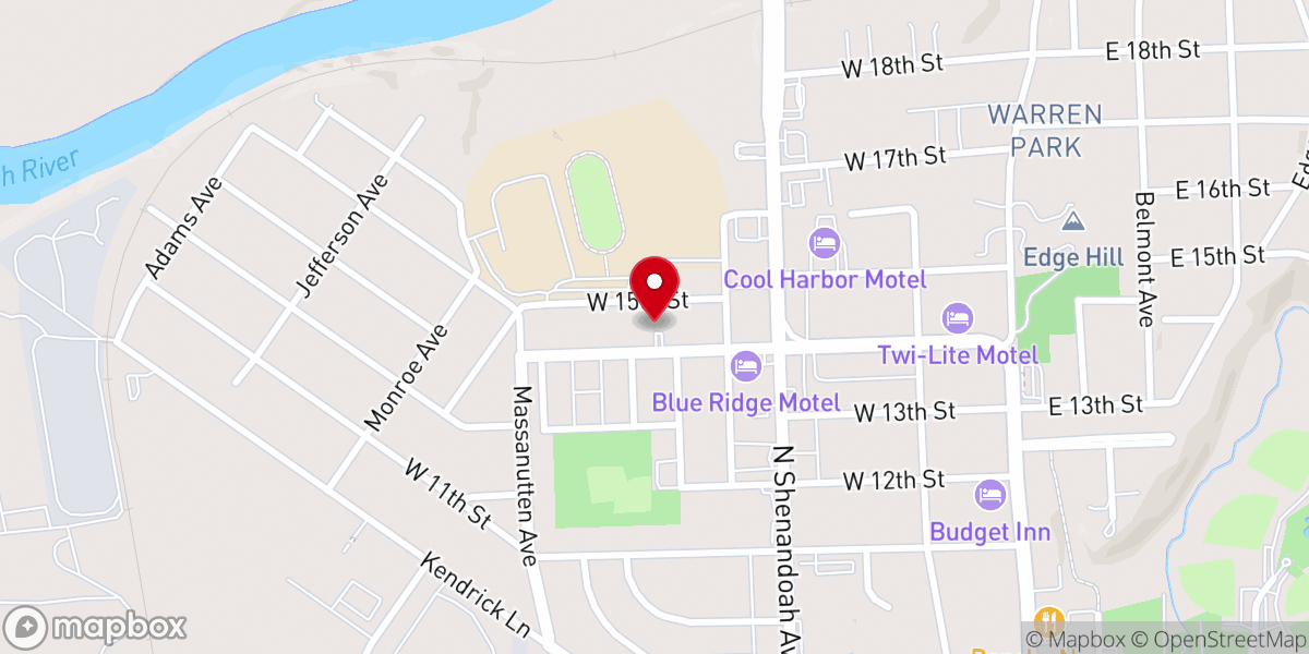 Map showing location of Front Royal Seventh-day Adventist Church