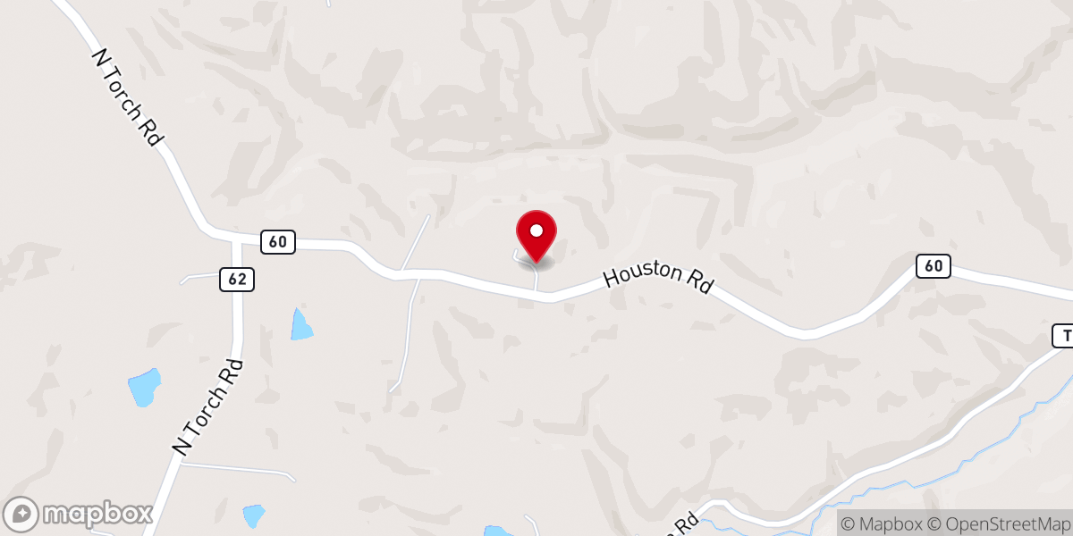 Map showing location of Friendship Baptist Church