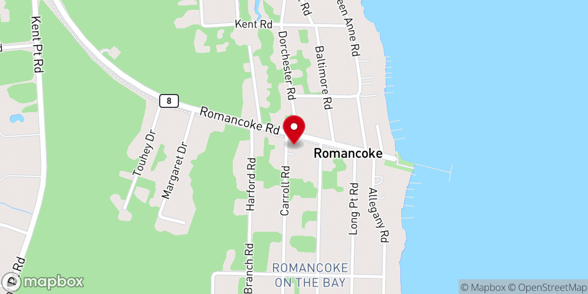 Map showing location of THE BRIDGE Church