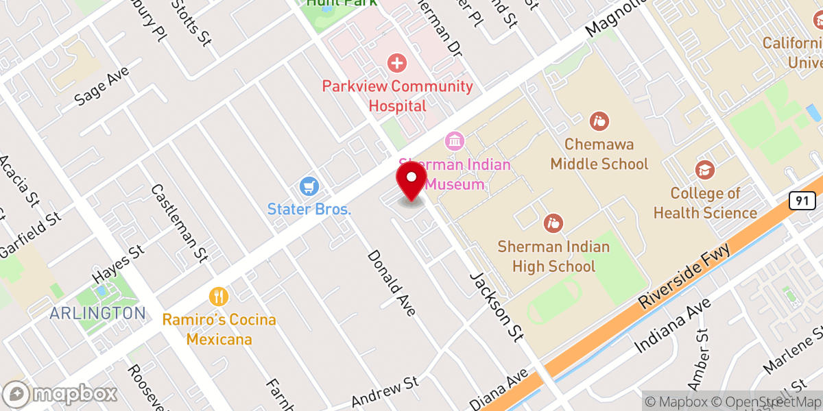 Map showing location of St. Thomas the Apostle Catholic Church